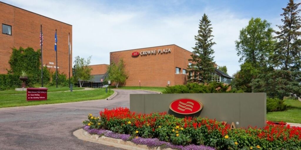 photo of the Crowne Plaza Hotel where the event is held